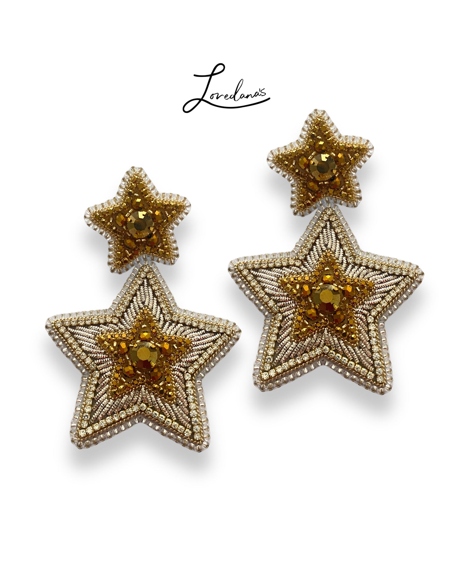 Hoops- Maxi Silver Stars