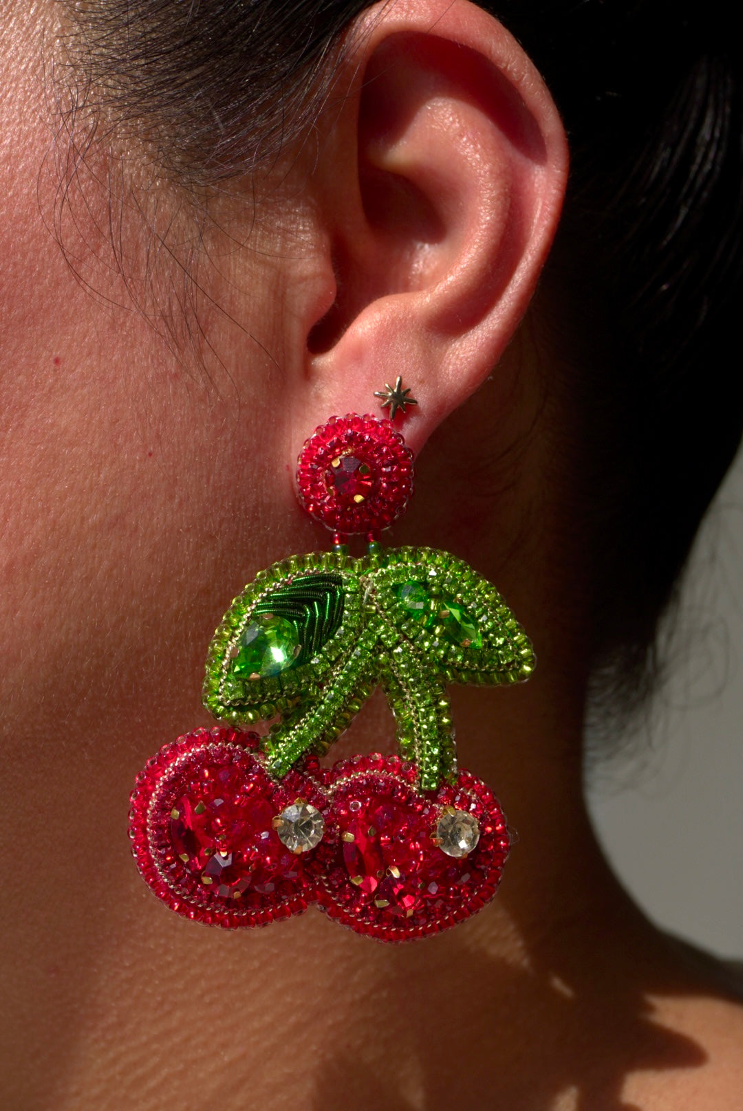 Aros- Cerezas Maxi burdeo