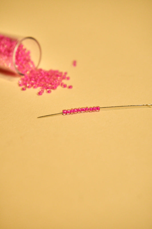 Mostacilla Rocalla FGB 11/0- semicalibrada 10grs| FUCSIA TRANSPARENTE