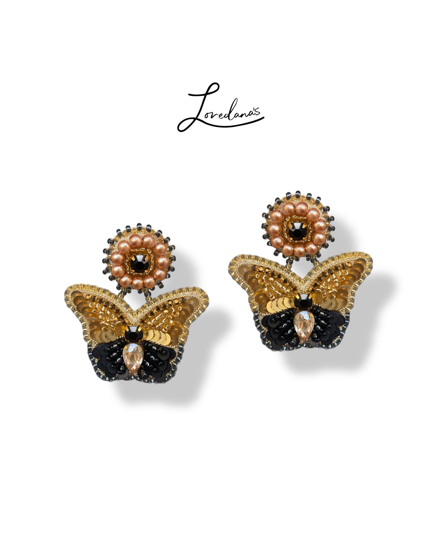 Aros Mariposa Gi. Dorada