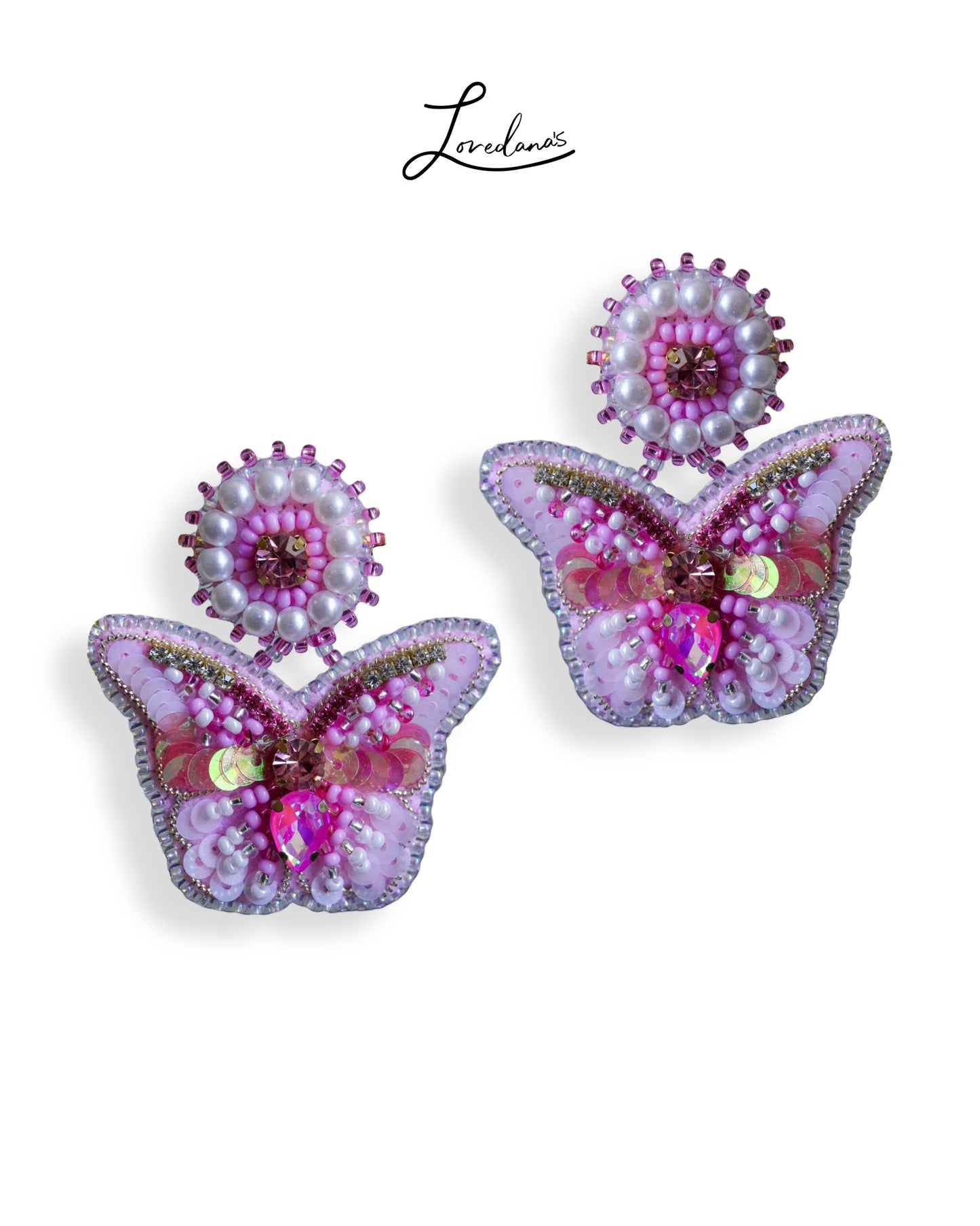 Aros Mariposa Gi Rosa