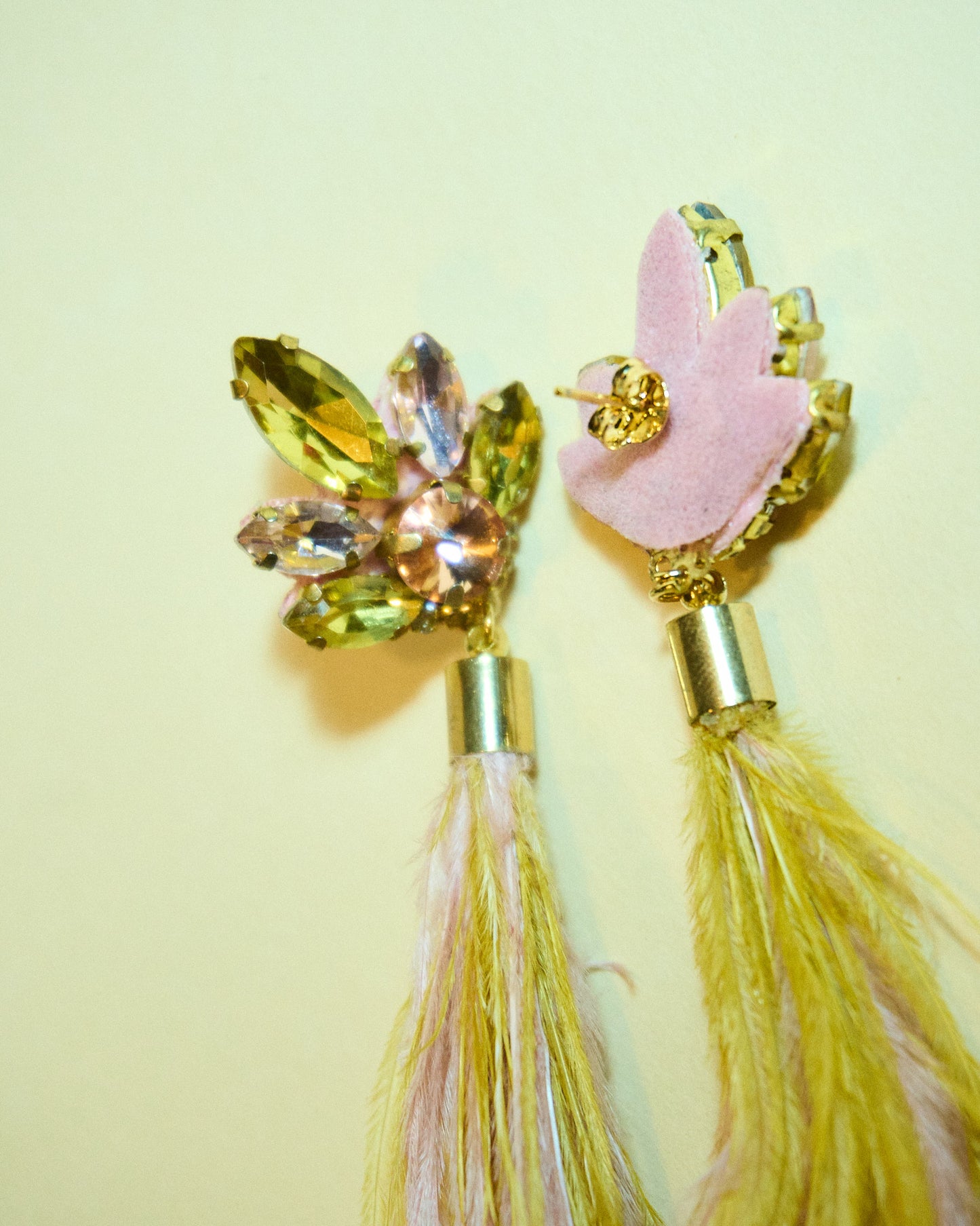 Aros- Plumas Rosa