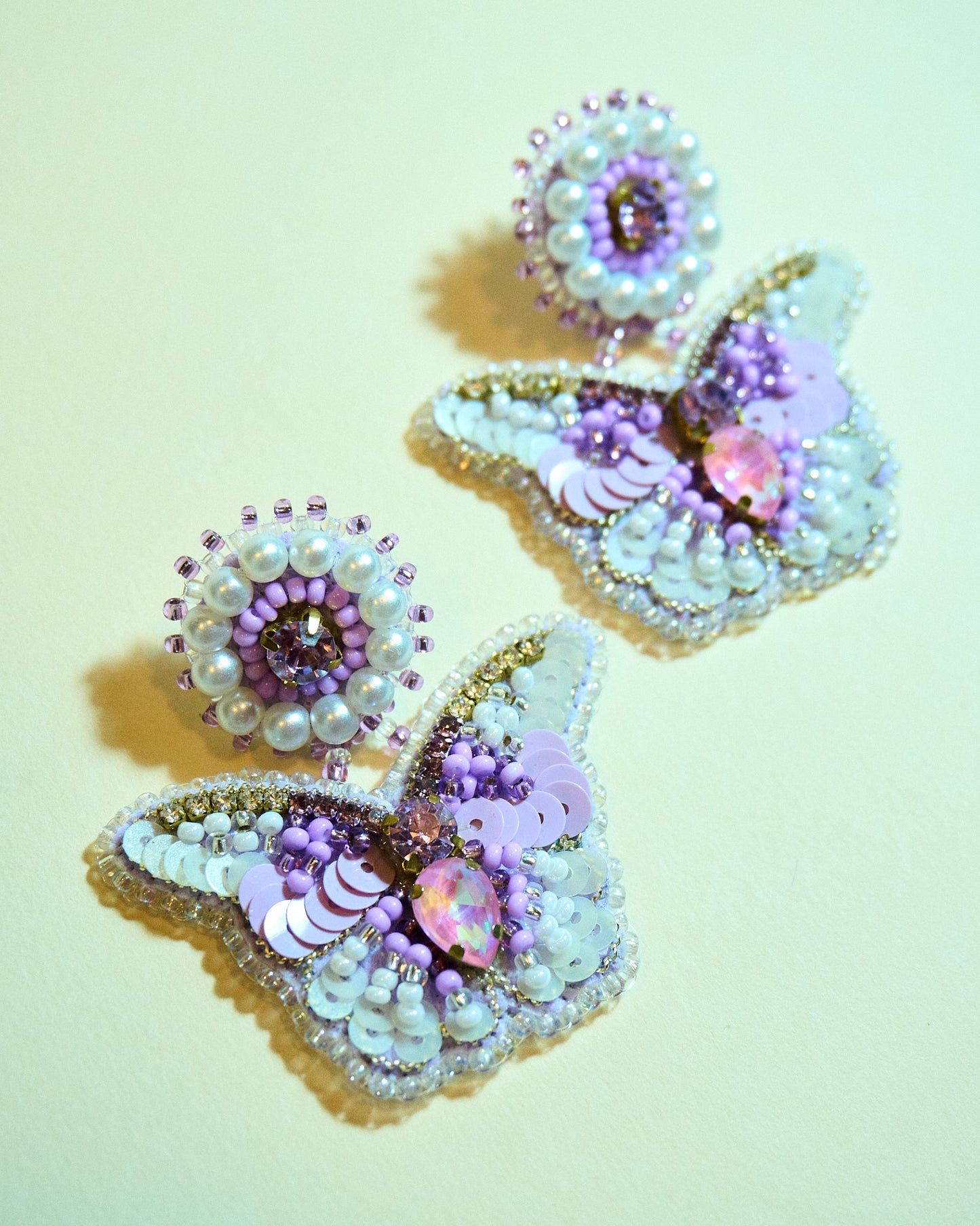 Aros Mariposa Gi Lila