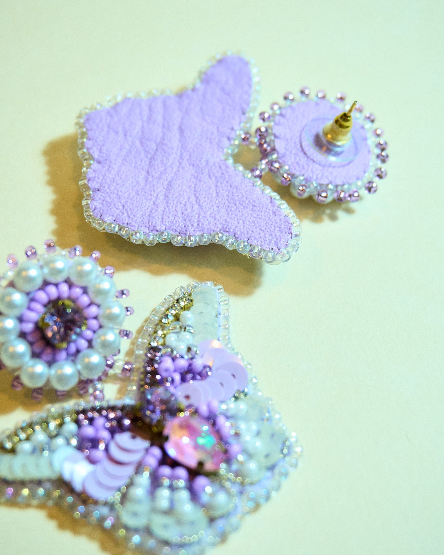 Aros Mariposa Gi Lila
