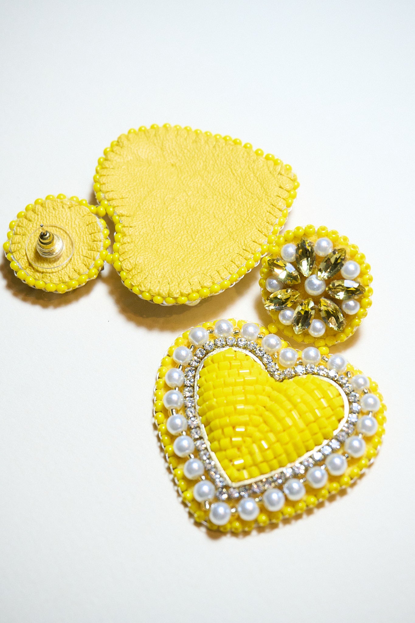 Aros- Corazón isa Amarillo