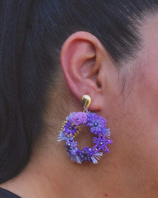 Aros Coral Lila