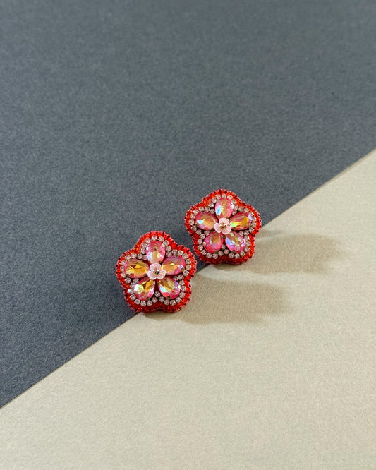 Aros Camelia Naranja