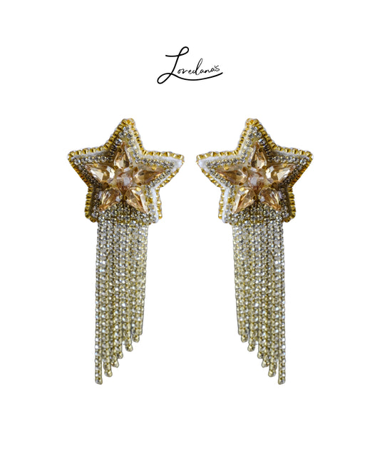 Aros- Estrellas Stellar Dorado