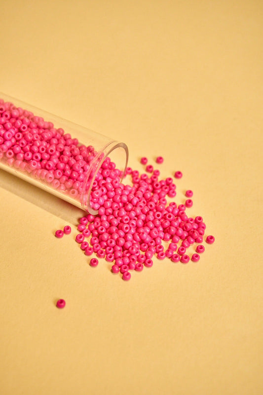 Mostacilla Rocalla FGB 11/0- semicalibrada 10grs| FUCSIA MATE