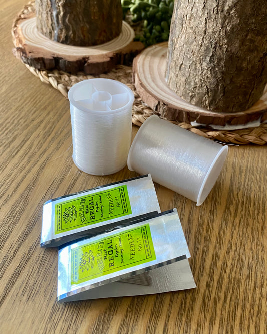 Set agujas+ hilo nylon