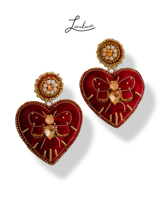 Aros- Corazon Grace burdeo