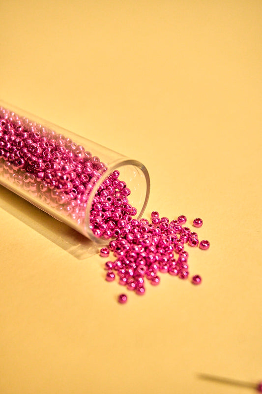 Mostacilla Rocalla FGB 11/0- semicalibrada 10grs|FUCSIA METALIZADO