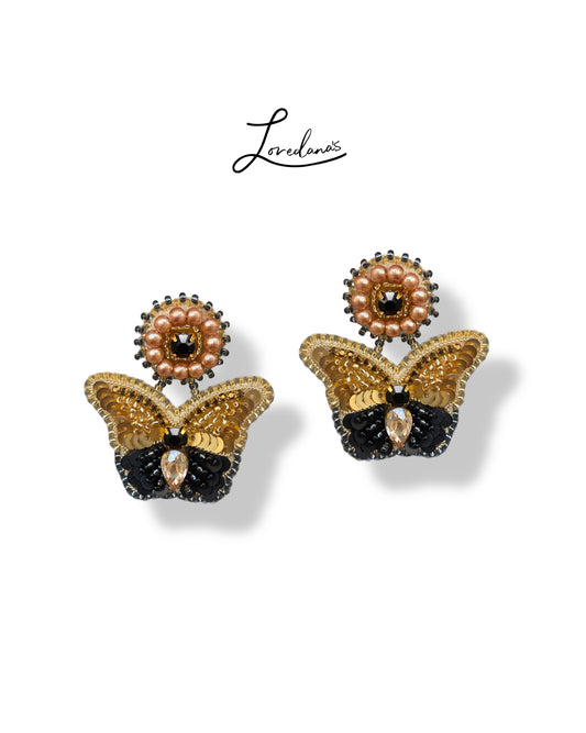 Aros Mariposa Gi. Dorada