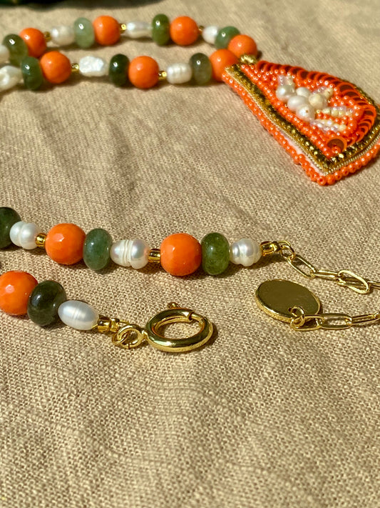 COLLAR MEDIA NARANJA