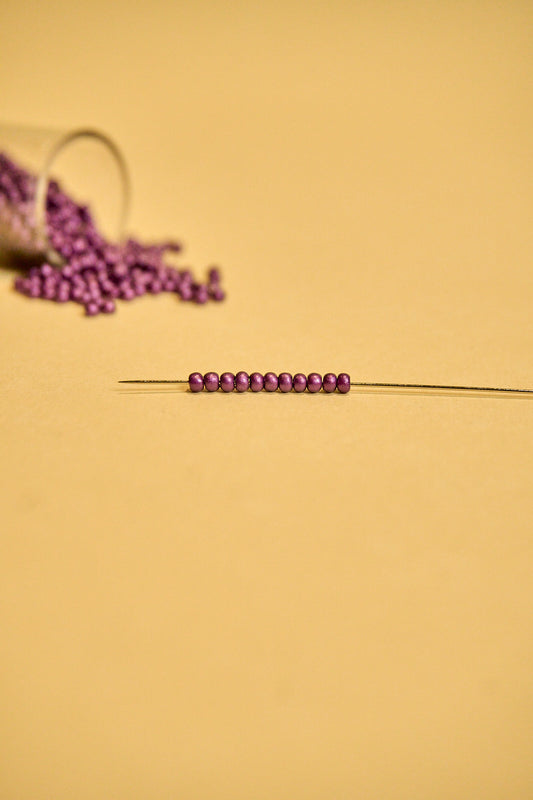 Mostacilla Rocalla FGB 11/0- semicalibrada 10grs| MORADO BRILLANTE