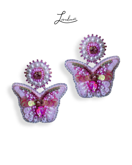 Aros Mariposa Gi Rosa