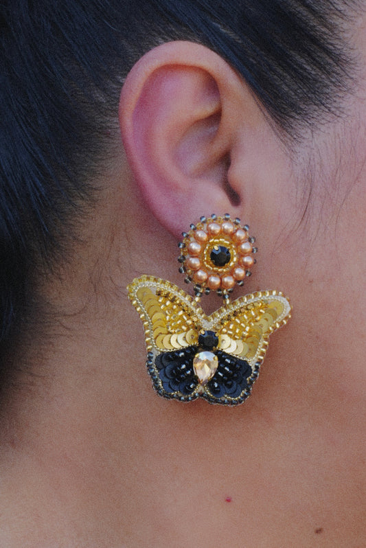 Aros Mariposa Gi. Dorada
