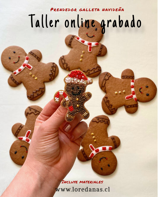 Taller Prendedor Galleta de Jengibre (Grabado) L005