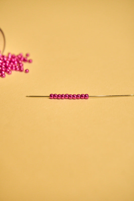 Mostacilla Rocalla FGB 11/0- semicalibrada 10grs|FUCSIA METALIZADO