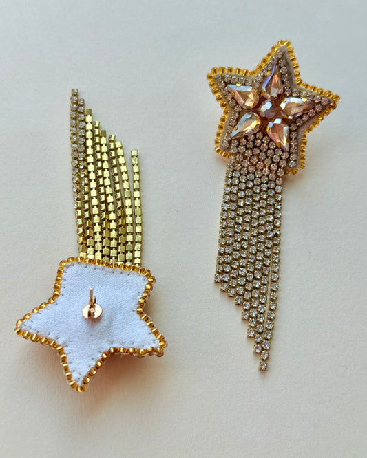 Aros- Estrellas Stellar Dorado
