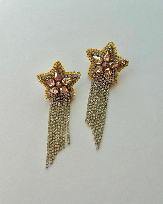 Aros- Estrellas Stellar Dorado