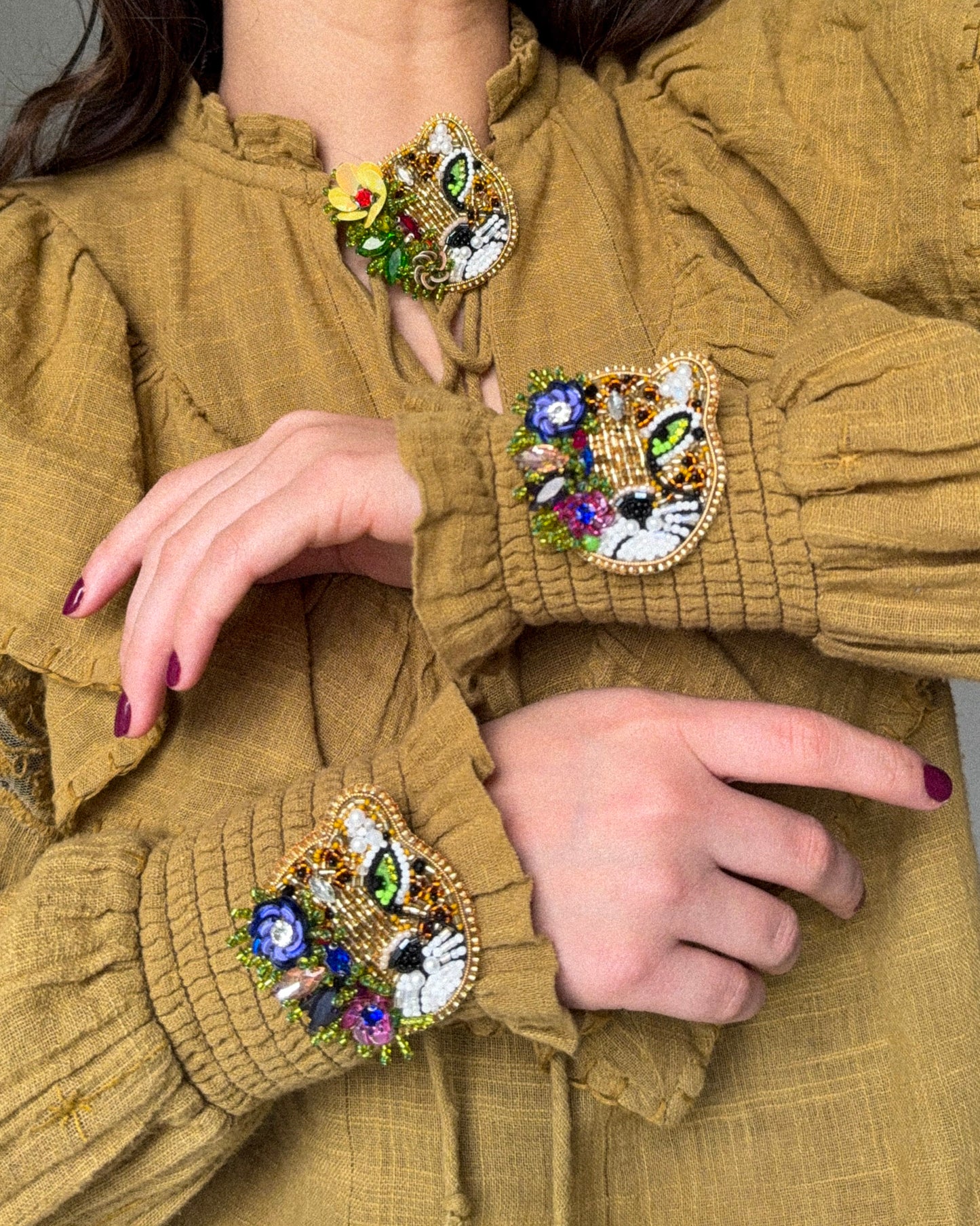 Prendedor Leopardo Chic (bajo pedido)