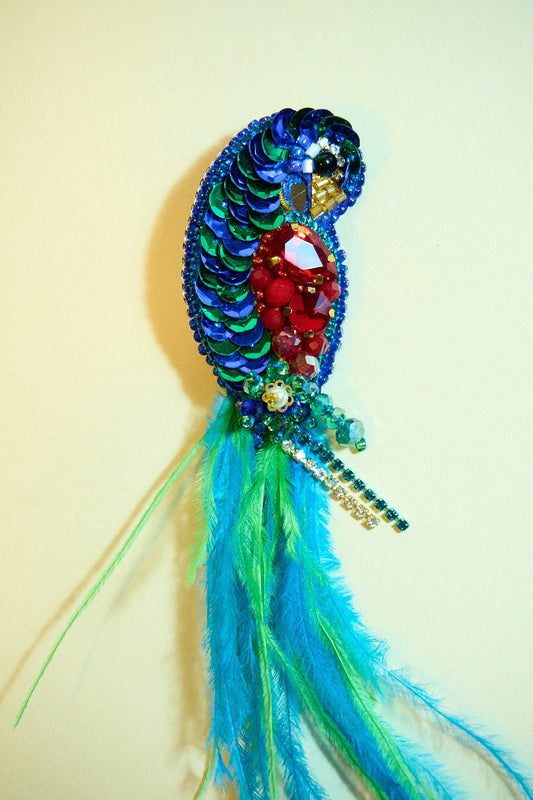 Prendedor- Pavo real