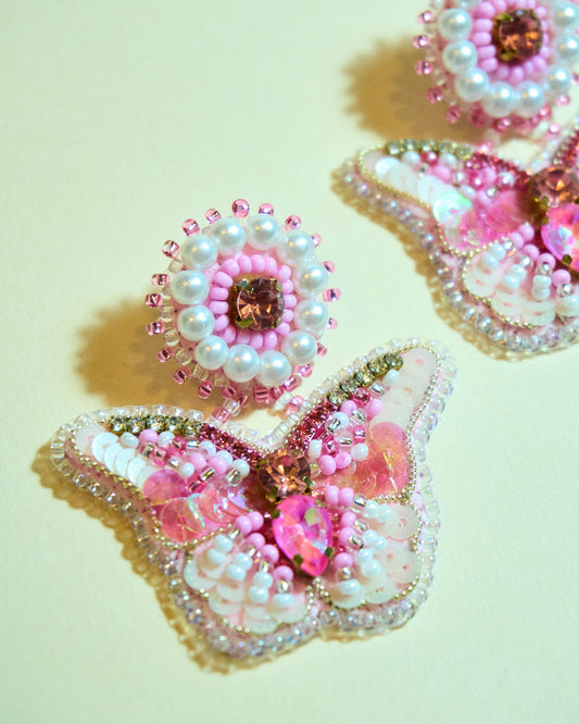 Aros Mariposa Gi Rosa