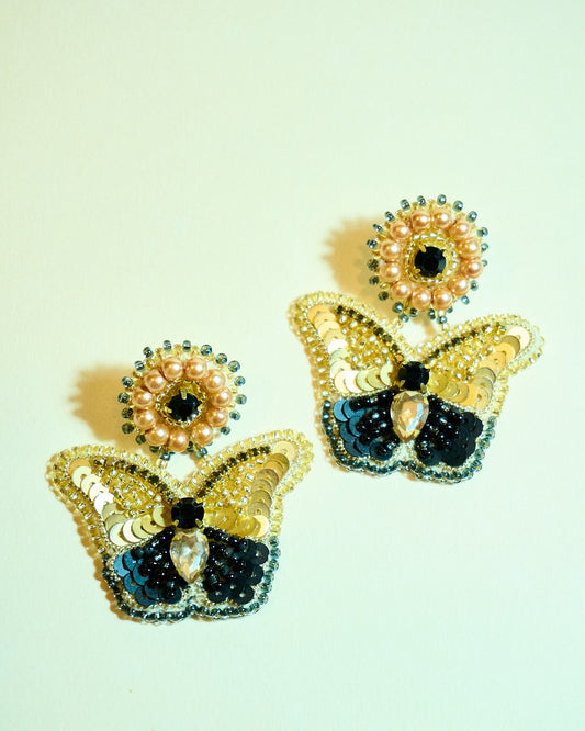 Aros Mariposa Gi. Dorada