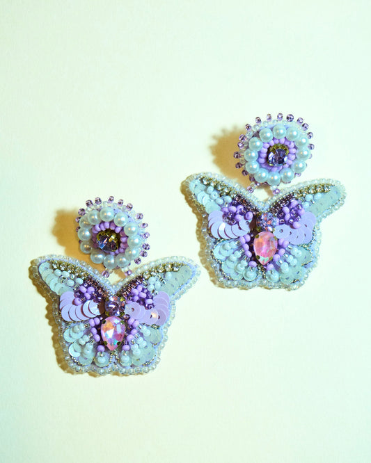 Aros Mariposa Gi Lila