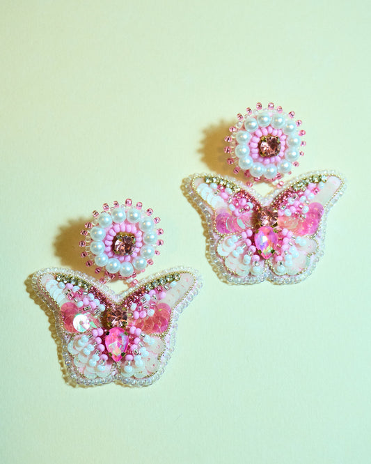 Aros Mariposa Gi Rosa