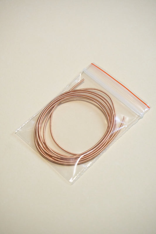 Alambre Frances rigido 1mm/ ROSE GOLD