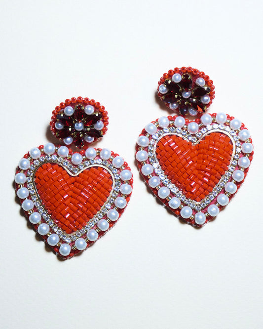 Hoops- Isa red heart